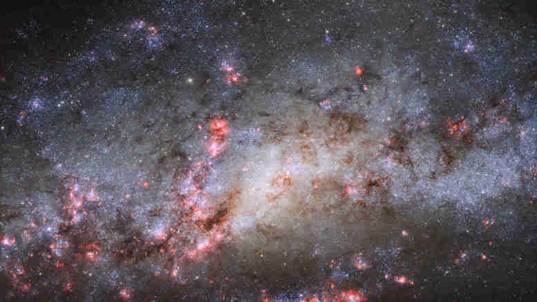 哈勃观看Galaxy NGC 4490的翘曲外观