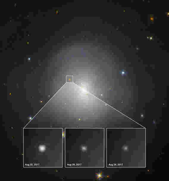 哈勃观测到合并中子星观测到的千伏新星