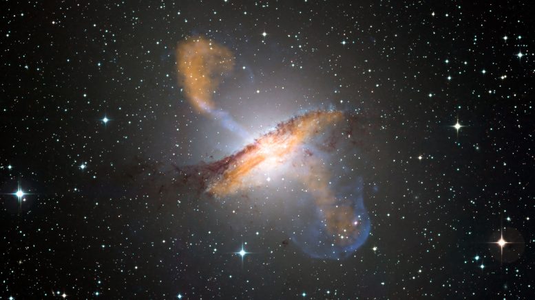 第一个证据黑洞调节巨大星系中的星形成