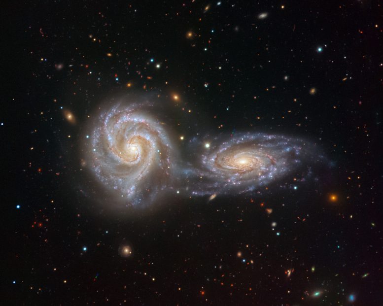 Vimos的最终图像 - 交互星系NGC 5426和NGC 5427