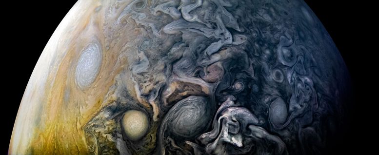 木星复杂云的壮观形象