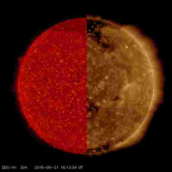 SDO图像显示我们的太阳在不同的波长