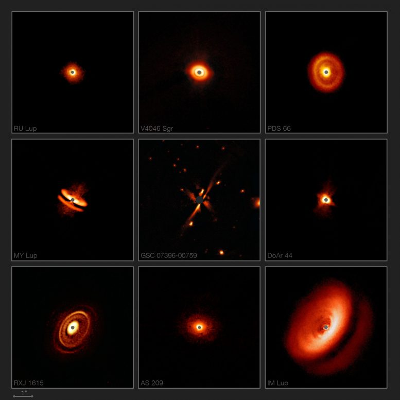 天文学家发现年轻的星星周围的迷人光盘