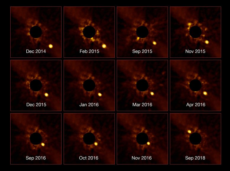 令人惊叹的Exoplanet Beta Pictoris B仲段图像