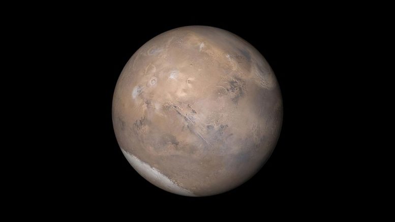 美国宇航局发布可能的地下火星湖声明