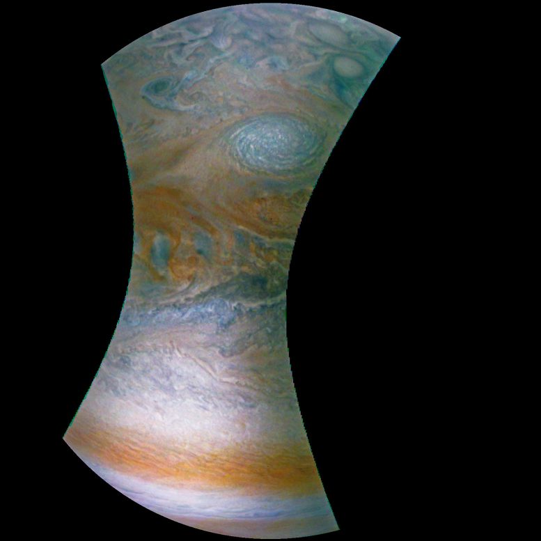 朱诺影像捕获木星北部温带的动态性质