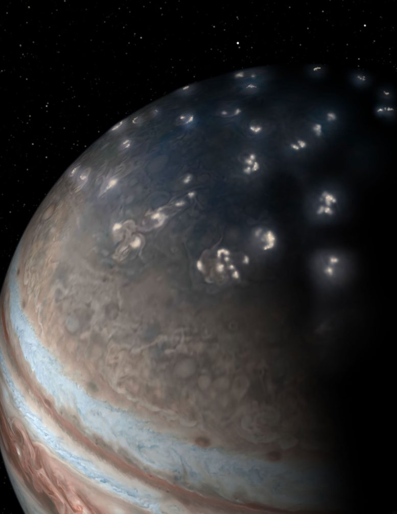 美国宇航局的朱诺航天器解决了39岁的木星闪电的奥秘