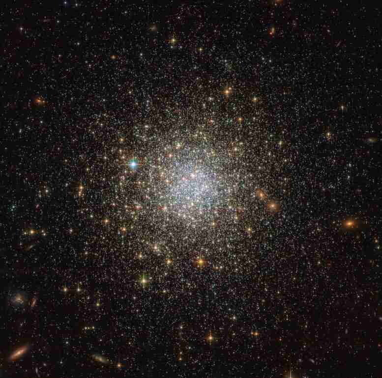 哈勃揭示了古代闪闪发光的星球，NGC 1466