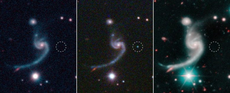 天文学家观察一个令人惊讶的微弱而迅速褪色的超新星