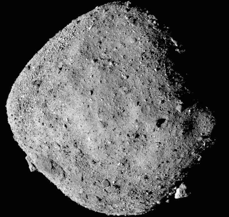 美国宇航局的Osiris-rex航天器发现了小行星Bennu的水