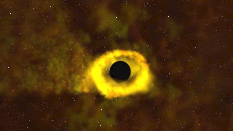 第一次，美国宇航局的戏弄使命斑点明星粉碎黑洞[视频]