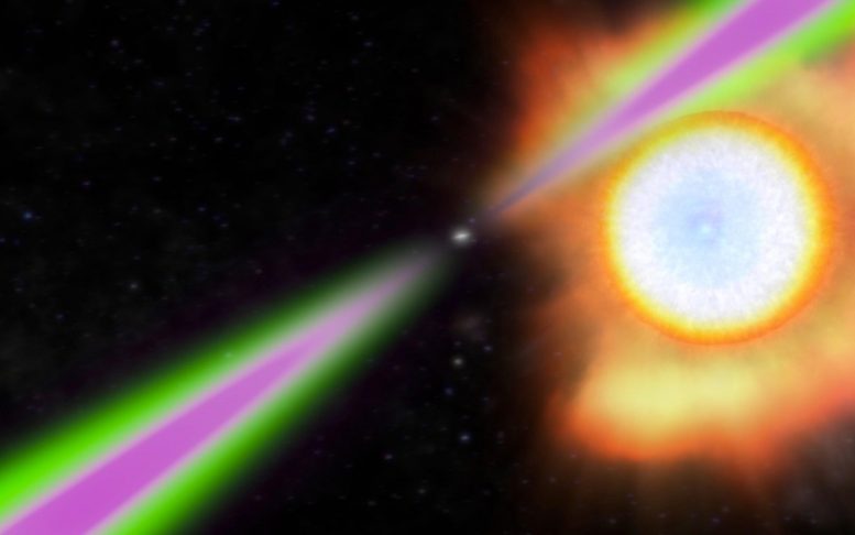 从中子星发出的强大的脉动伽马光线旋转令人难以置信的707次