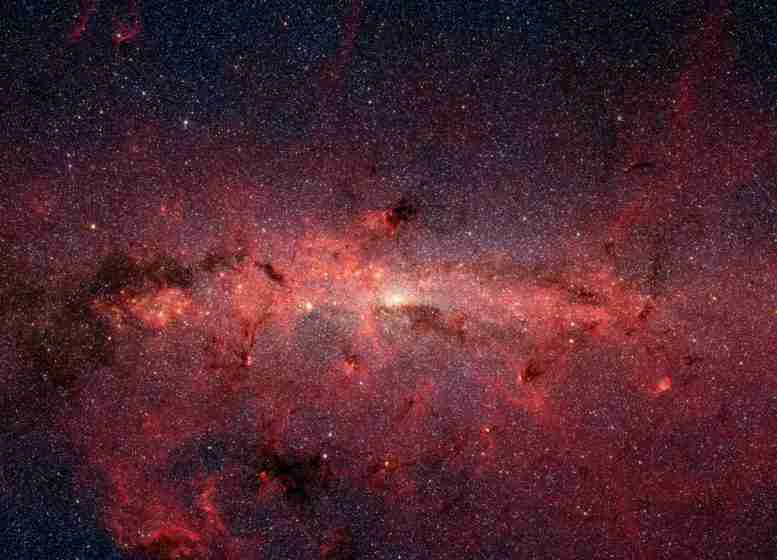 天文学家在中央分子区观看星形成