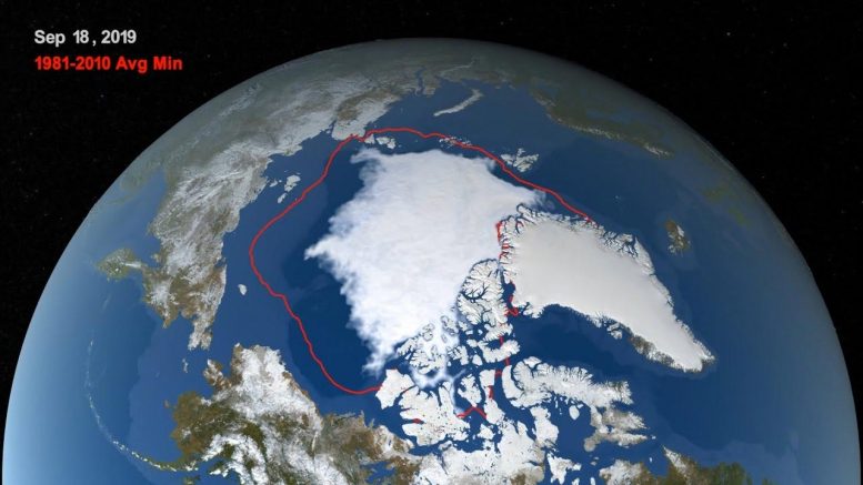 2019年北极海冰最小绑定在记录中第二最低[视频]