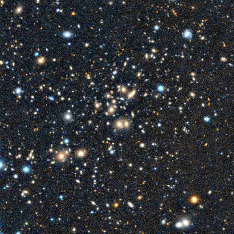 大规模的Galaxy Cluster Abell 959是乳白色的3000倍