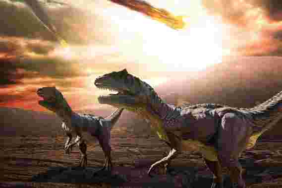 灭绝恐龙的大灭绝全都与小行星有关，而不是火山