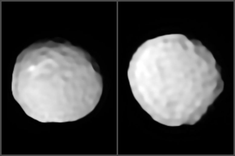 细节揭示了小行星如此严重陨石坑，它被称为“高尔夫球小行星”