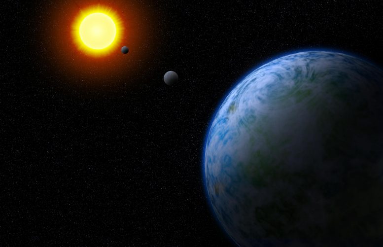 两个潜在居住的超地球和'冷海王星'在附近的轨道上发现了轨道