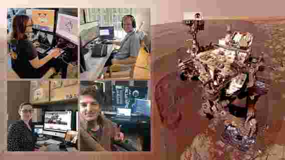 驾驶美国国家航空航天局的好奇心火星来自家