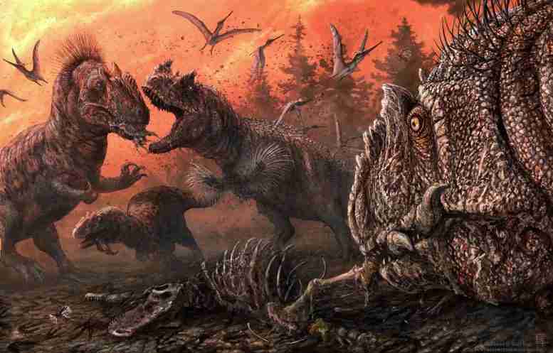 古生物学家在掠夺性侏罗纪恐龙中发现了同类食品