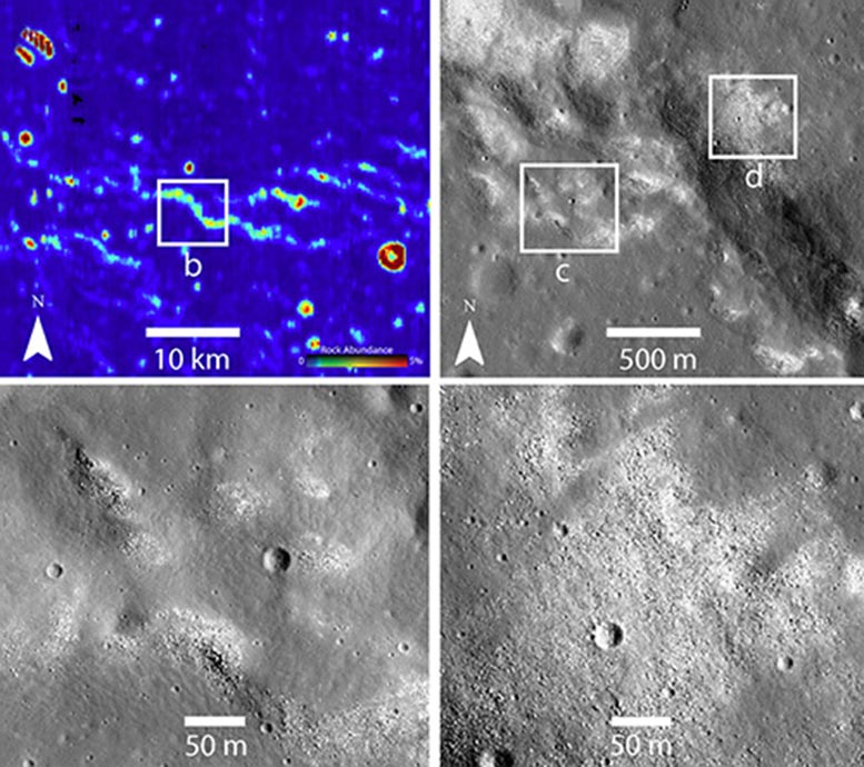 月球上的裸露裸露点揭示了可能活跃的月球构造系统