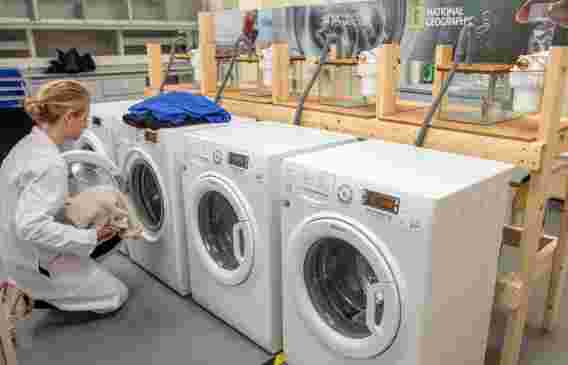 设备可以减少从洗衣机生产的纤维高达80％