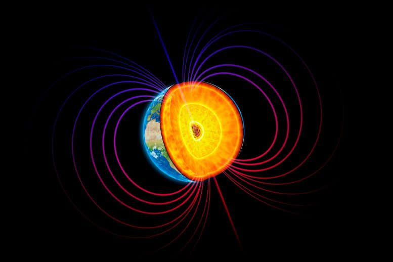 一项新研究可能解决地球磁场的一个谜团，这个谜团使科学家困惑了近一个世纪