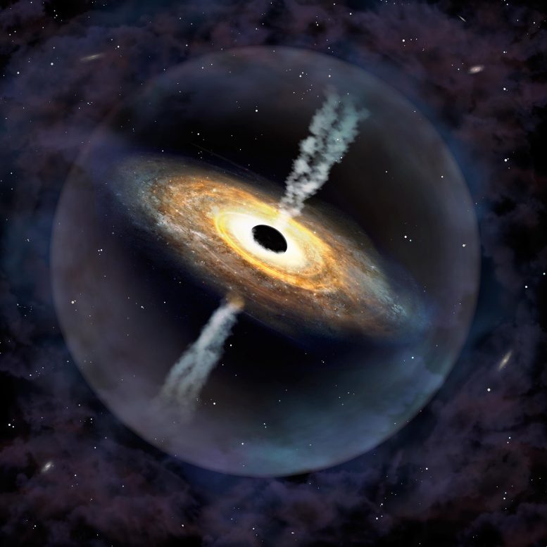 在早期宇宙中发现的怪物黑洞 - 比我们的太阳大的12.5亿倍