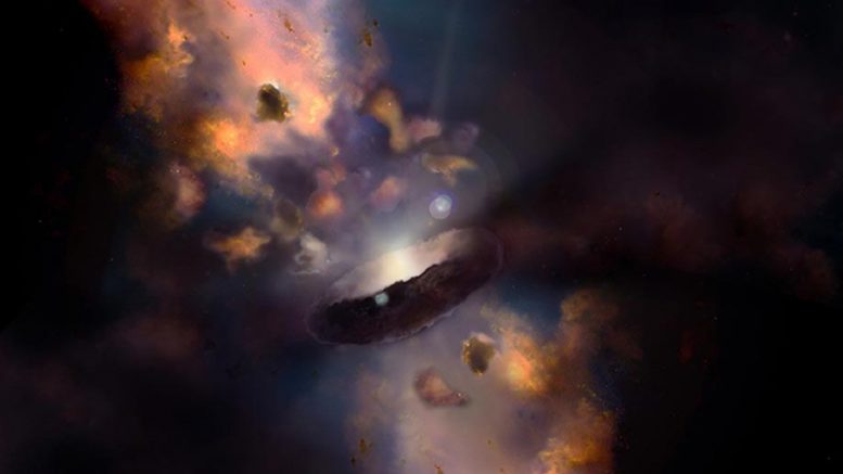 宇宙中质量最高的饥饿黑洞–太阳质量的340亿倍