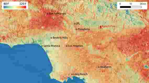 美国宇航局（NASA）的ECOSTRESS监测加利福尼亚州破纪录的热浪