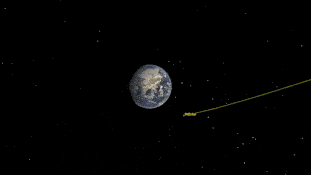 SUV大小的太空摇滚围绕地球 -  NASA记录的最近的小行星飞行