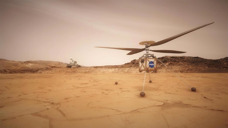 NASA的火星直升机将成为另一个星球上的第一架飞机-这是它到达红色星球表面的方式