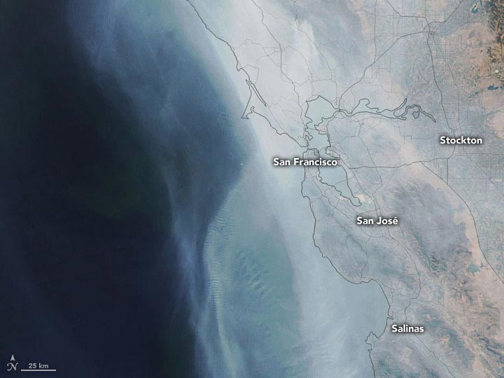 加州的噩梦火季继续 - 看到NASA的最新卫星图像