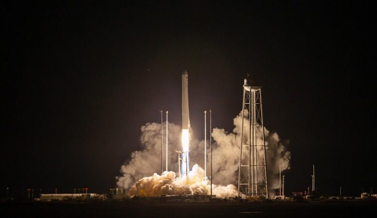 新的厕所，科学实验乘坐Cygnus在进入国际空间站的方式中再补给航天器