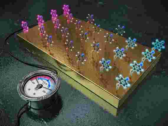 单独切换电极的电压可以微调分子的反应性
