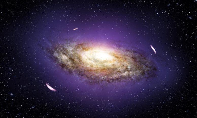 天文学家发现“查看”难以捉摸的暗物质晕