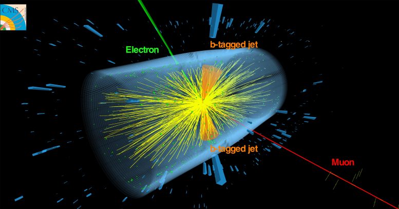 极端物质：大型强子撞机碰撞中的顶级夸克的证据