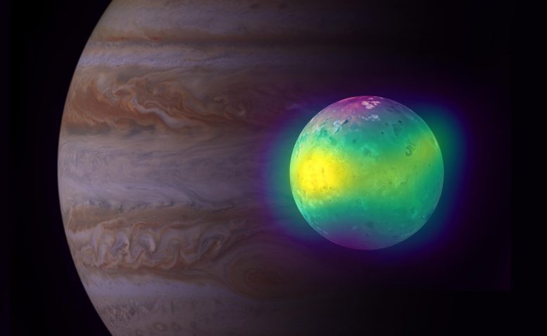 对木星的月亮IO的火山影响是第一次直接显示的