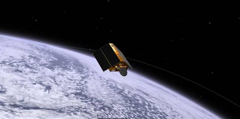 随着它的轨道地球，采集关键测量，将Sentinel-6 Michael Freilich实时关注