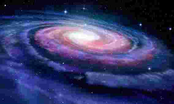 银河系被LMC的暗物质晕的引力力扭曲和变形。