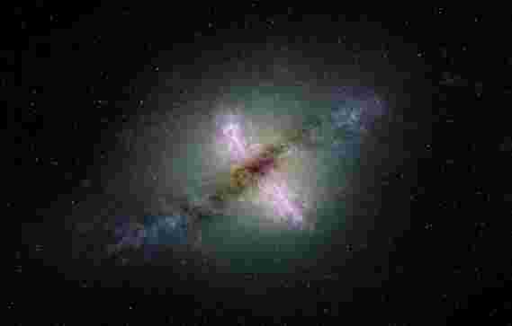 天文学家在遥远的星系中发现强大的，新生的，发射无线电的射流