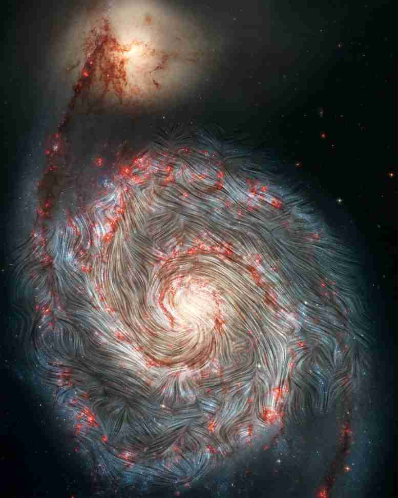 Hawc +揭示隐藏在漩涡银河系内的磁混乱