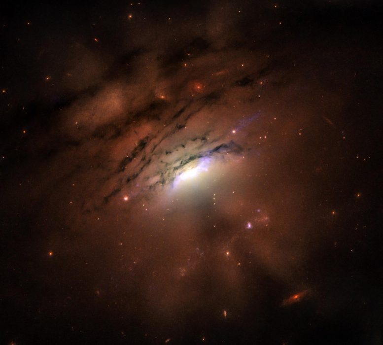 超大质量黑洞的尘土环可能会在银河系的中心投下阴影