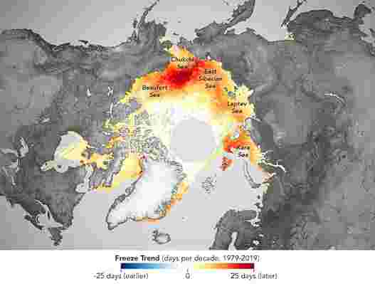 北极海冰漫长而令人不安的下降