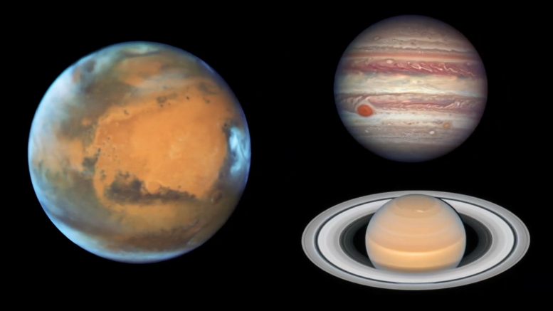 Mars，Pleiades，木星，土星和其他3月2021年3月的Skywatching亮点