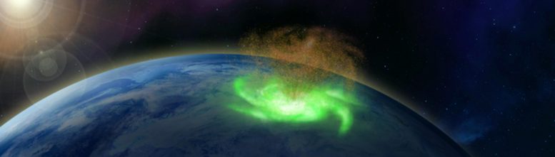 首次在地球上观测到的太空飓风